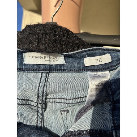 Banana Republic Sailor Jeans Flared High Rise Med Wash Premium Denim Size: 28'' - Picture 5 of 6